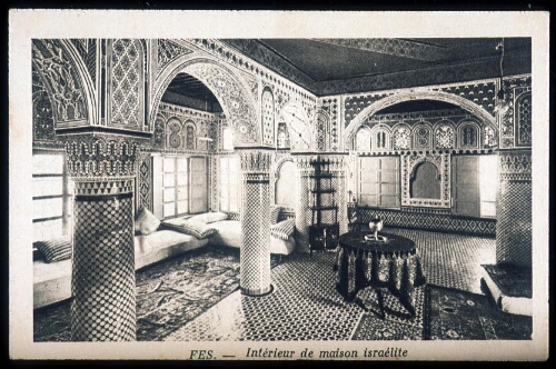 Intérieur d'une maison juive à Fez